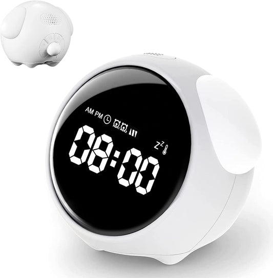 Child Alarm clock Digital Emotion Table Clock WIth Light Wireless Smart Bedside Cute Cartoon Alarm Clock For Kids