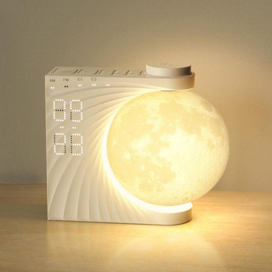 10 Light Effects Sunrise Alarm Clock 30/60/90 Timer 15 Ringtones Colorful Atmosphere Moon Lamp 12 Volume Control Adjustable