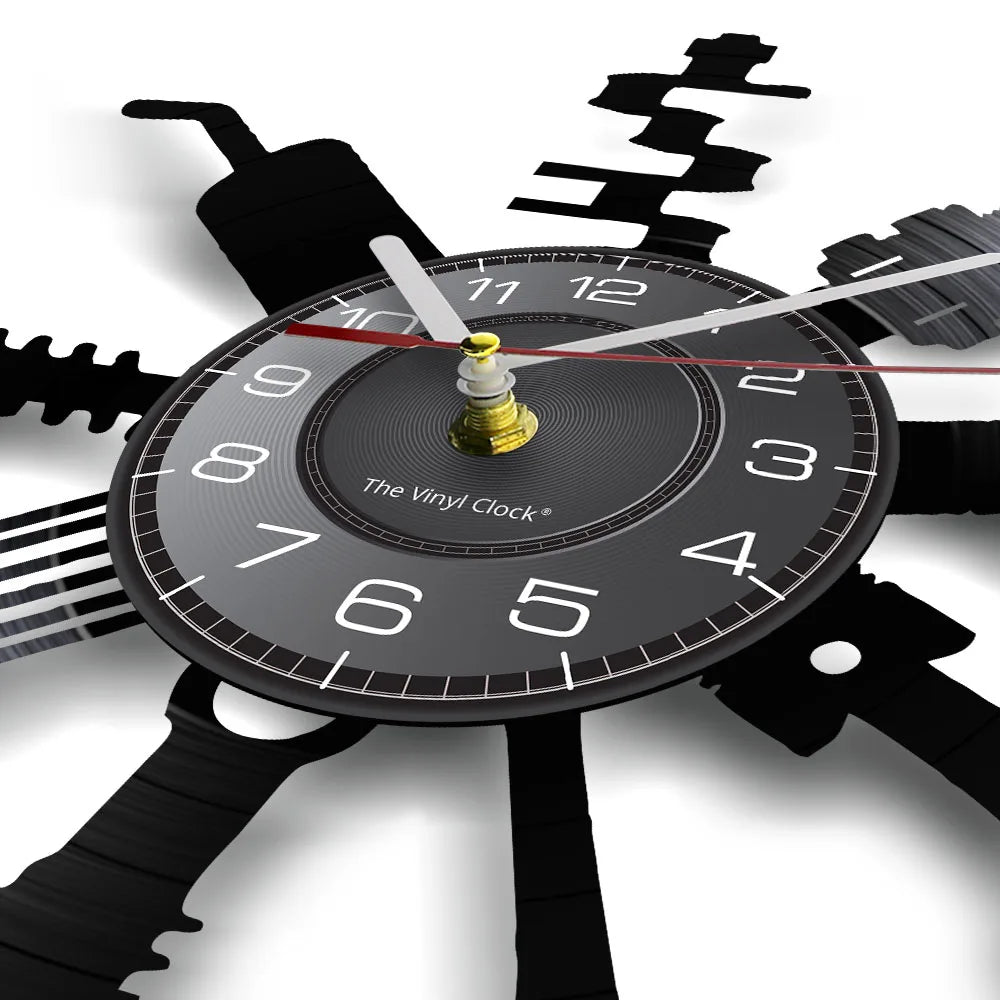 Auto Repair Shop Wall Sign Decorative Modern Wall Clock Car Mechanic Service Workshop Vinyl Record Clock Garage Repairman Gift