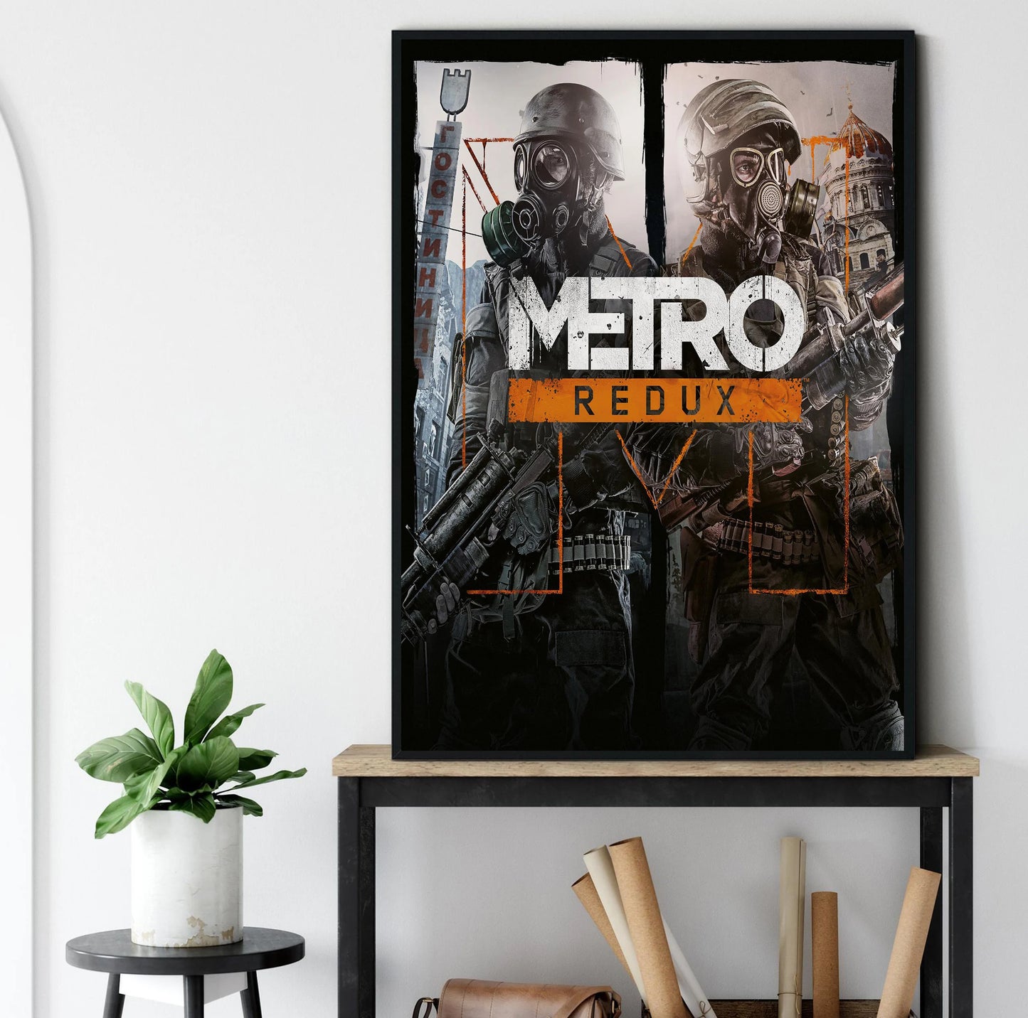 Metro Exodus Classic Video Game Poster Modern Hot Game Canvas Painting Wall Art Picture for Living Room Home Game Room Decor