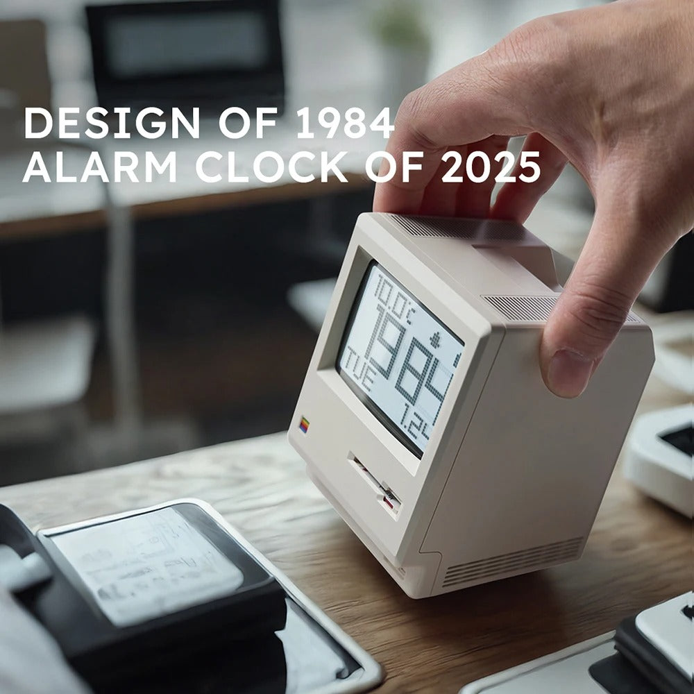 60 hours Standby Retro Maclock Alarm Clock Student Specific Wake-Up Artifact Desktop Decor Electronic Display Creativity Clock