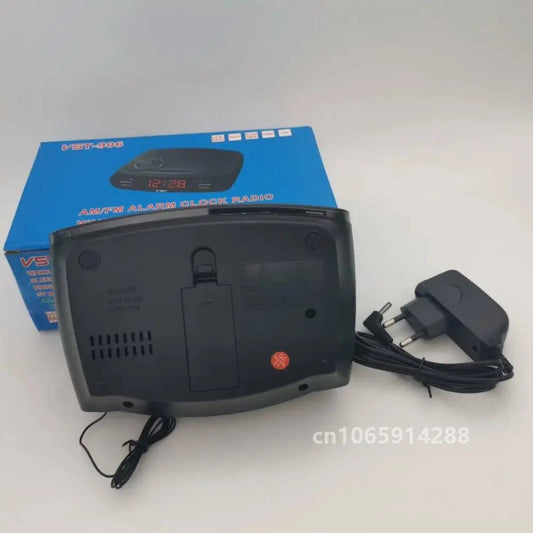 Alarm Clock Radio With AM/FM Digital LED Display With Snooze Battery Backup Function(EU Power)