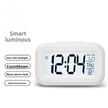 Alarm Clock Digital Clock LED Electronic With Backlight Snooze Calendar For Home Office Desktop Table Screen Display Watch