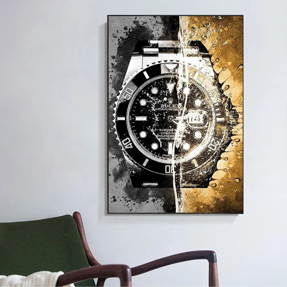 Luxury Wrist Watch Wall Art Poster Home Decor Canvas Painting Printed Picture For Living Room Home Wall Decor Cuadros Unframed