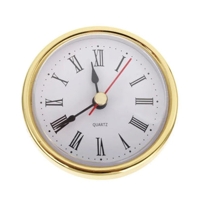 65mm Quartz Movement Round Clocks Head Insert Roman Number Classic Craft Clock