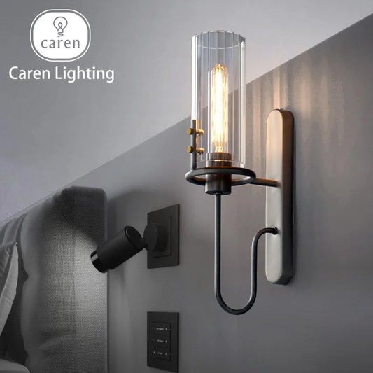 Caren Lighting Light and Shadow Symphony Modern nordic wall lamp e27 glass mounted indoor home hotel bedroom decorative interior