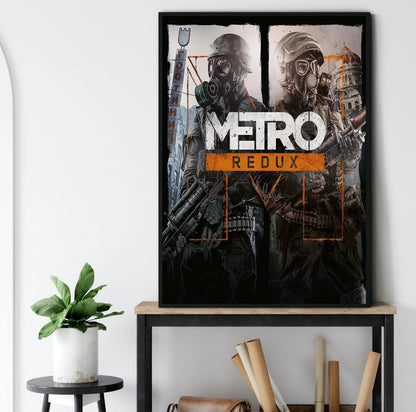 Metro Exodus Classic Video Game Poster Modern Hot Game Canvas Painting Wall Art Picture for Living Room Home Game Room Decor