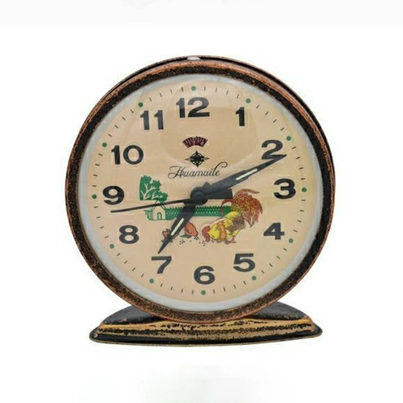 Mechanical Alarm Clock Retro Metal Desktop Clocks Child Bedroom Bedside Table Watches Loud Volume Cute Home Decor Items Gift