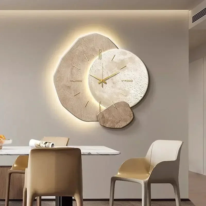 Modern Clock With wall Light Design Clock Minimalism Wall Clocks wall lamp Living Room Mechanism Silent Wall Clocks Home Decor